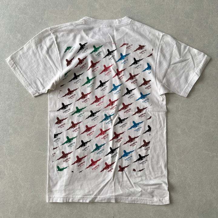 【Supreme】飛行機バックプリント半袖Tシャツ ホワイト S 古着 メンズ レディース