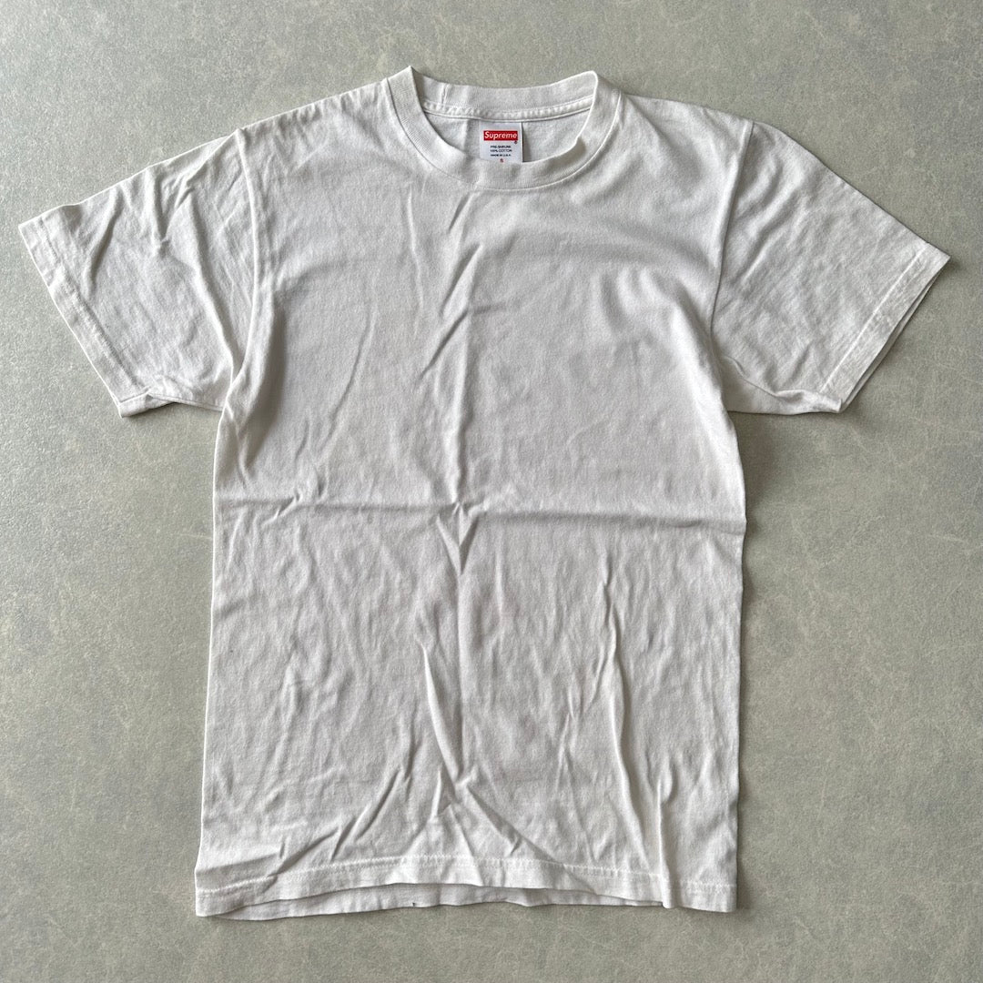 【Supreme】飛行機バックプリント半袖Tシャツ ホワイト S 古着 メンズ レディース