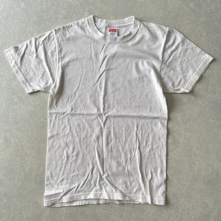 【Supreme】飛行機バックプリント半袖Tシャツ ホワイト S 古着 メンズ レディース