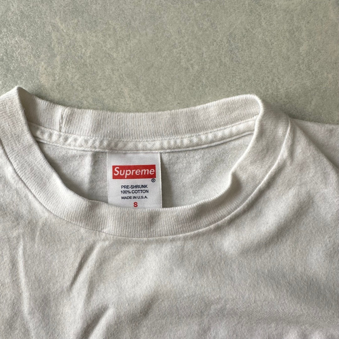 【Supreme】飛行機バックプリント半袖Tシャツ ホワイト S 古着 メンズ レディース