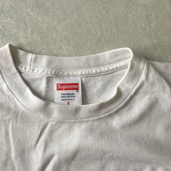 【Supreme】飛行機バックプリント半袖Tシャツ ホワイト S 古着 メンズ レディース