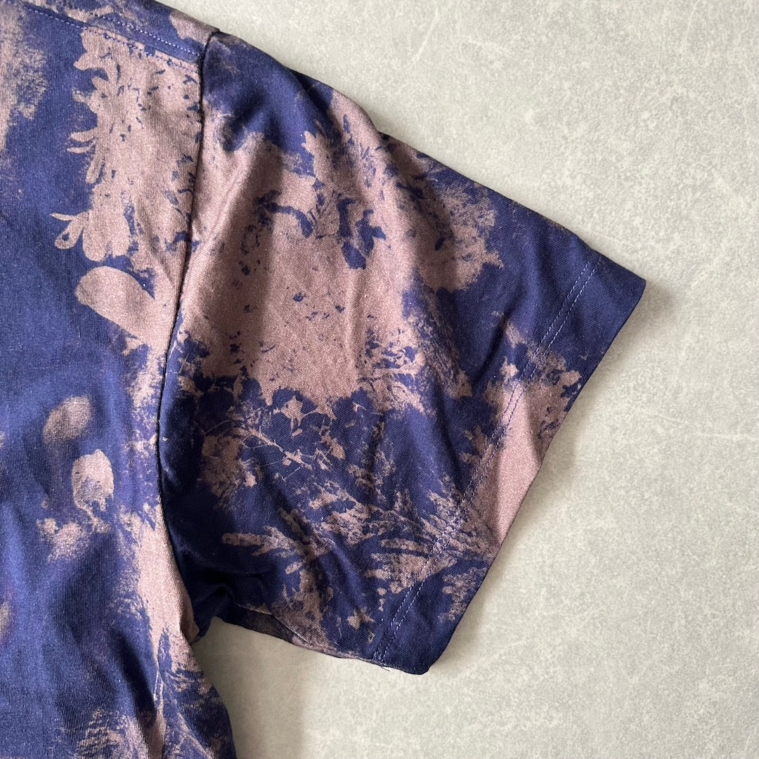 【SALOMON】ムラ染め半袖Tシャツ 総柄 S 古着 メンズ