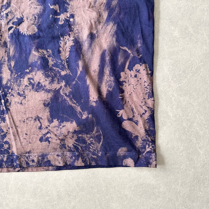 【SALOMON】ムラ染め半袖Tシャツ 総柄 S 古着 メンズ