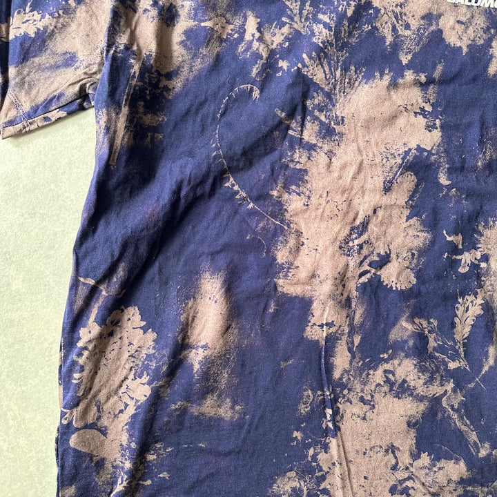 【SALOMON】ムラ染め半袖Tシャツ 総柄 S 古着 メンズ
