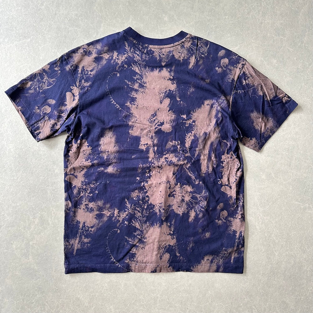 【SALOMON】ムラ染め半袖Tシャツ 総柄 S 古着 メンズ