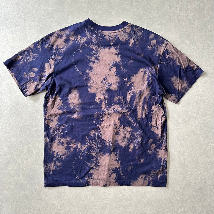【SALOMON】ムラ染め半袖Tシャツ 総柄 S 古着 メンズ