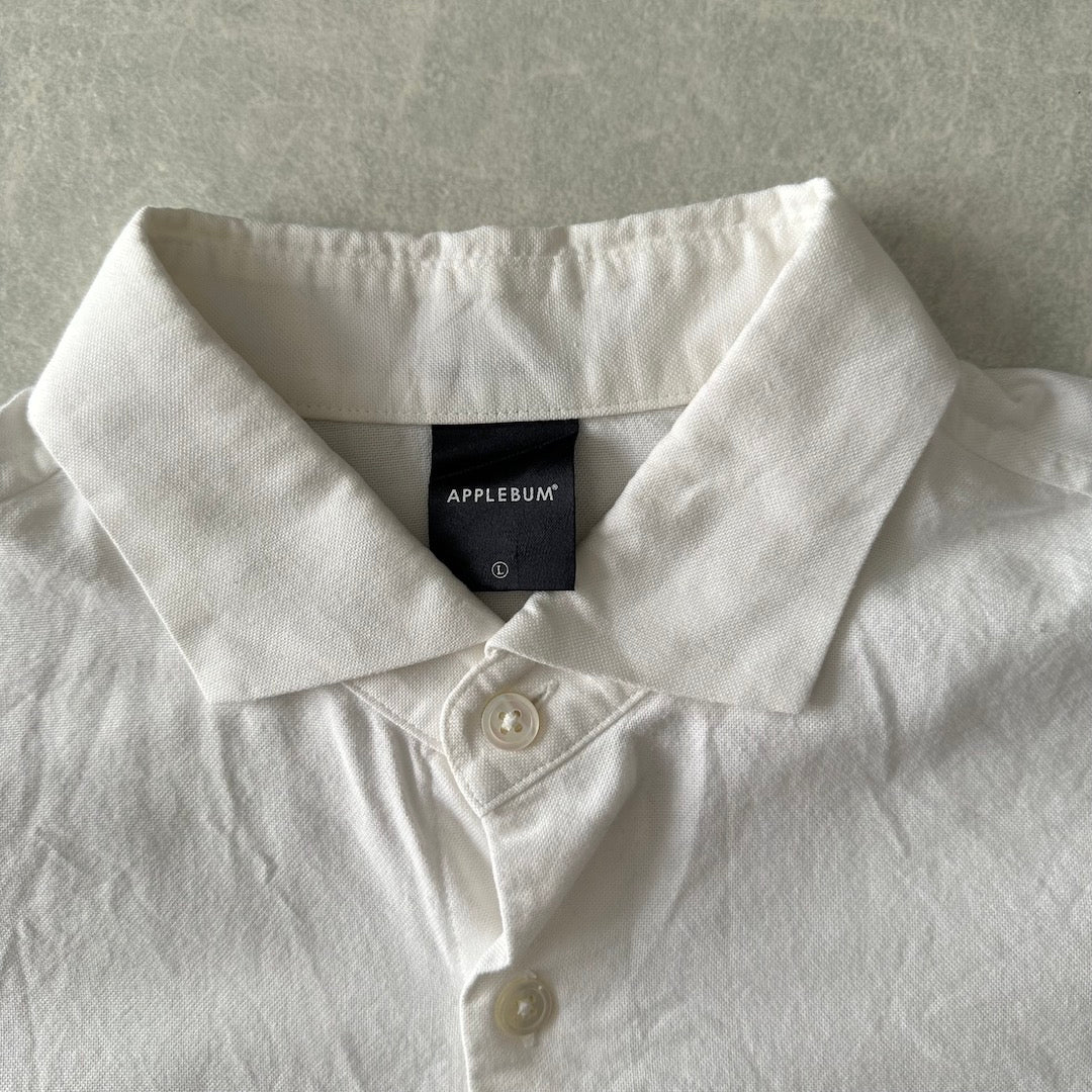 【APPLEBUM】メッセージプリント半袖シャツ ホワイト L 古着 メンズ