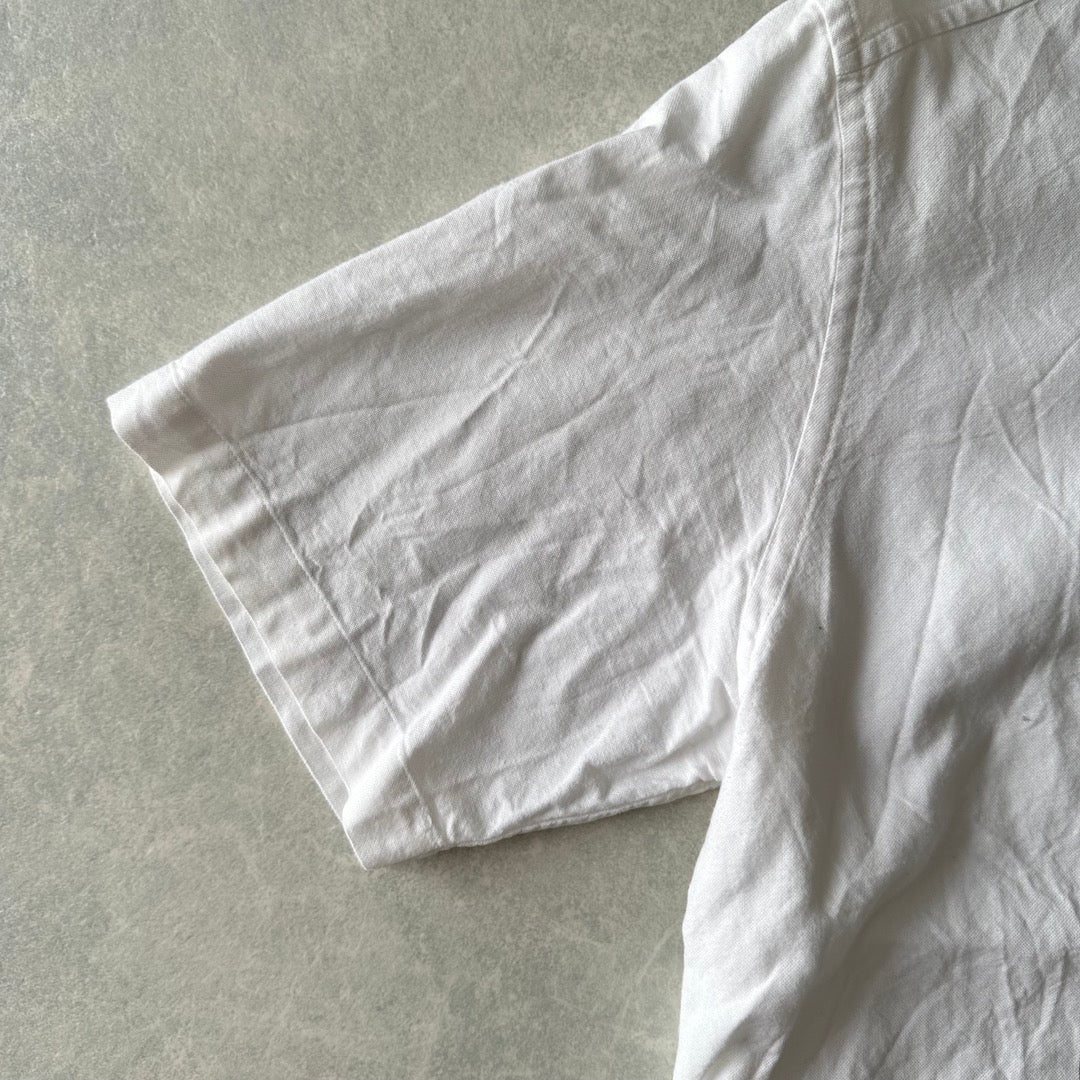 【APPLEBUM】メッセージプリント半袖シャツ ホワイト L 古着 メンズ