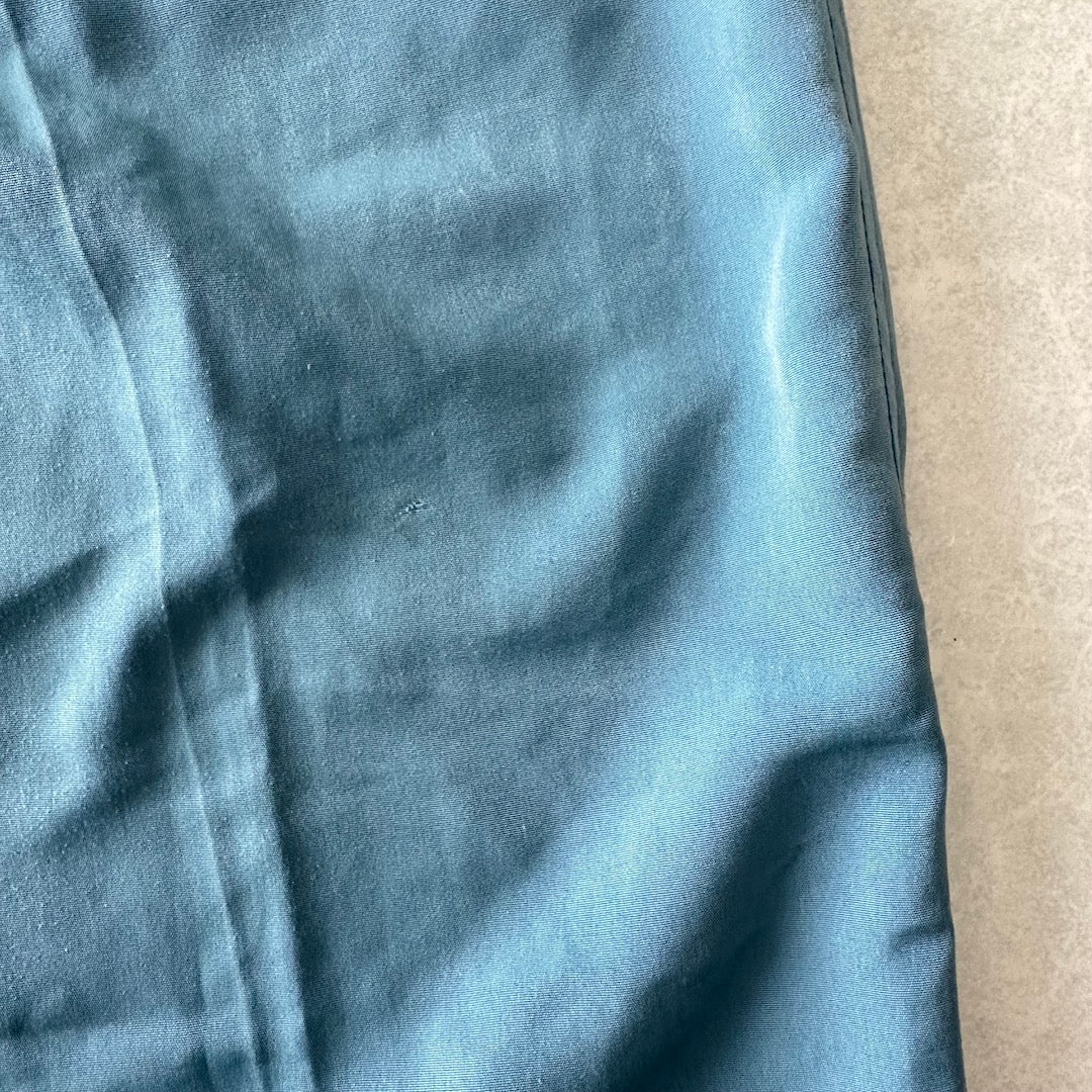 刺繍入りリラックスイージーパンツ ブルー 古着 メンズ