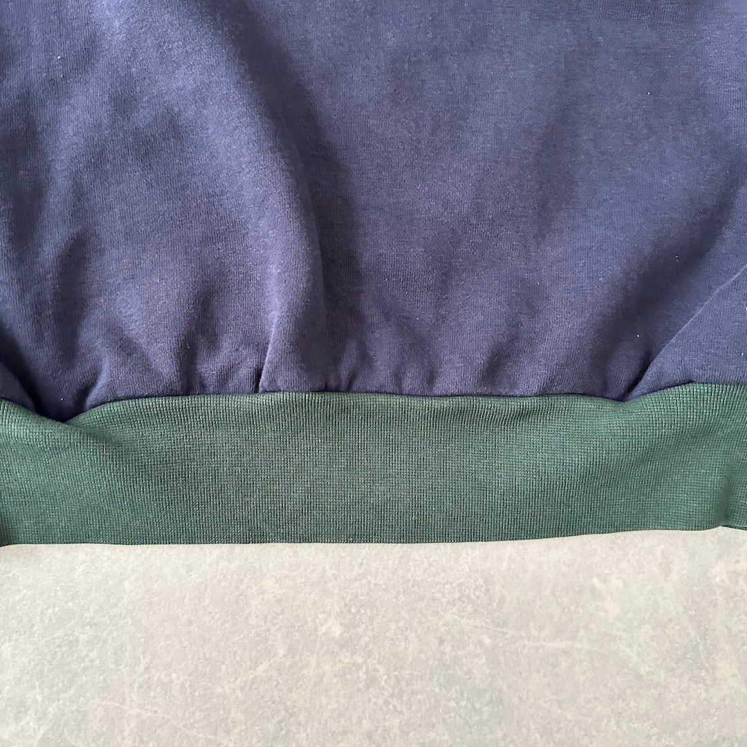 【Champion】マルチカラープルオーバーナイロンスウェット マルチカラー L 古着 レディース