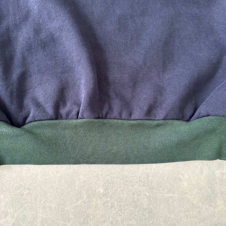 【Champion】マルチカラープルオーバーナイロンスウェット マルチカラー L 古着 レディース