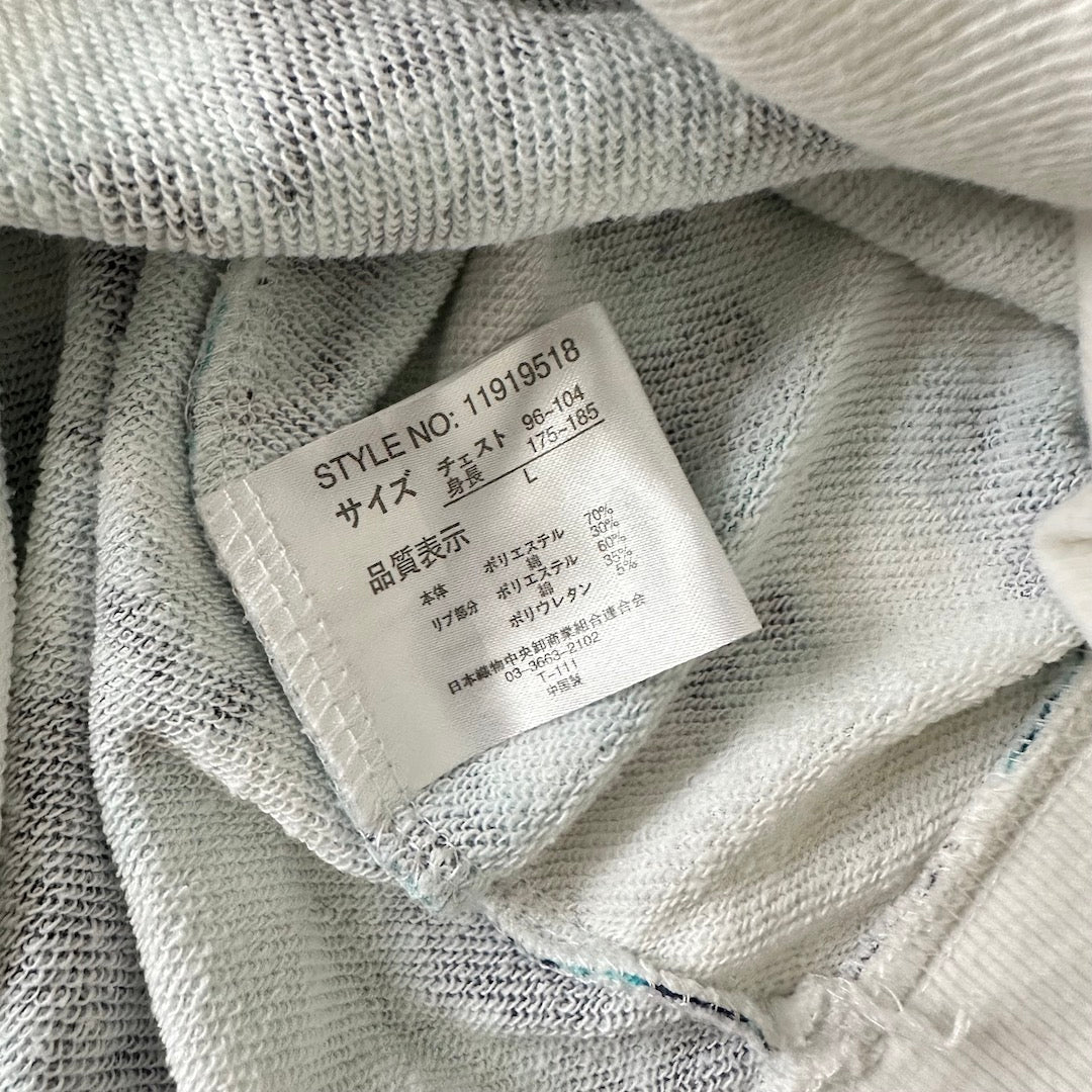 タイダイ柄プリントスウェットパーカー 総柄 L 古着 メンズ