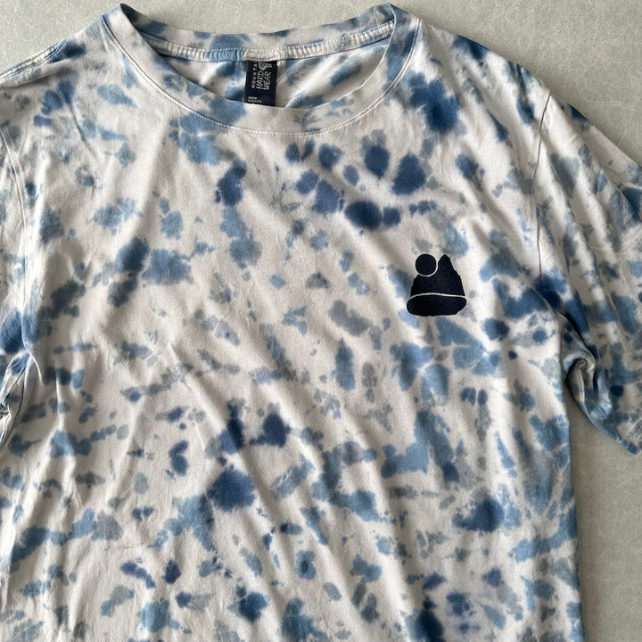 【MOUNTAIN HARDWEAR】タイダイ染めバックプリント半袖Tシャツ 総柄 M 古着 メンズ