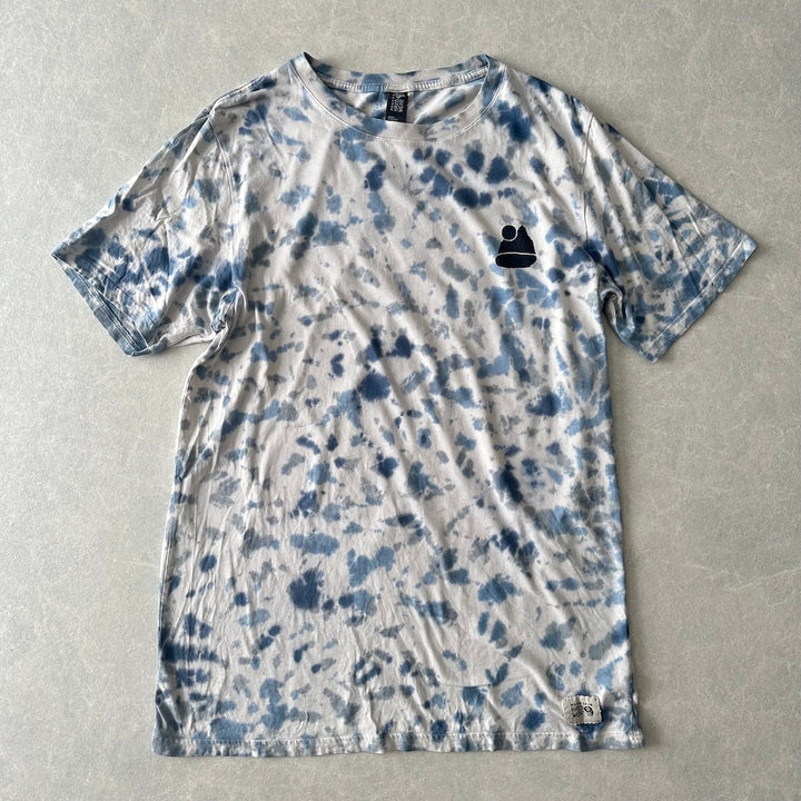 【MOUNTAIN HARDWEAR】タイダイ染めバックプリント半袖Tシャツ 総柄 M 古着 メンズ
