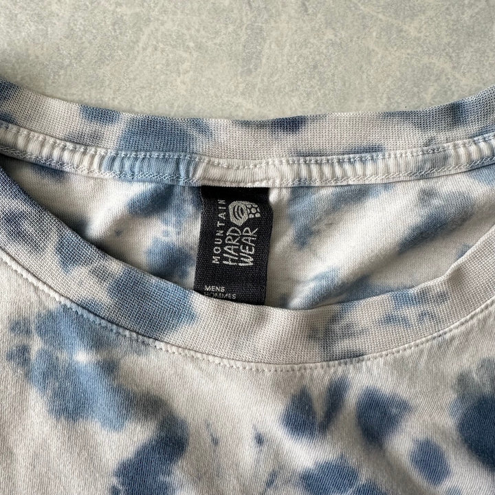 【MOUNTAIN HARDWEAR】タイダイ染めバックプリント半袖Tシャツ 総柄 M 古着 メンズ