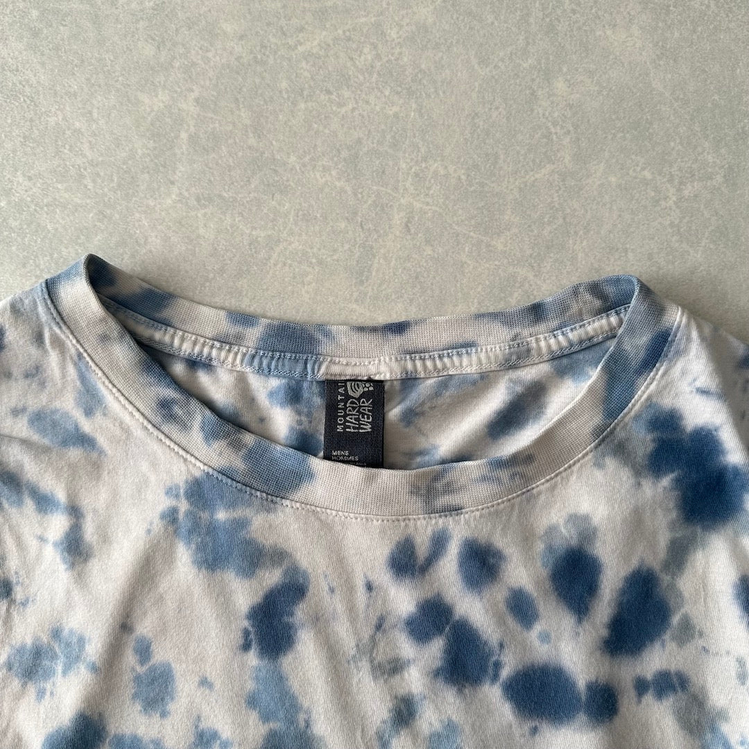【MOUNTAIN HARDWEAR】タイダイ染めバックプリント半袖Tシャツ 総柄 M 古着 メンズ