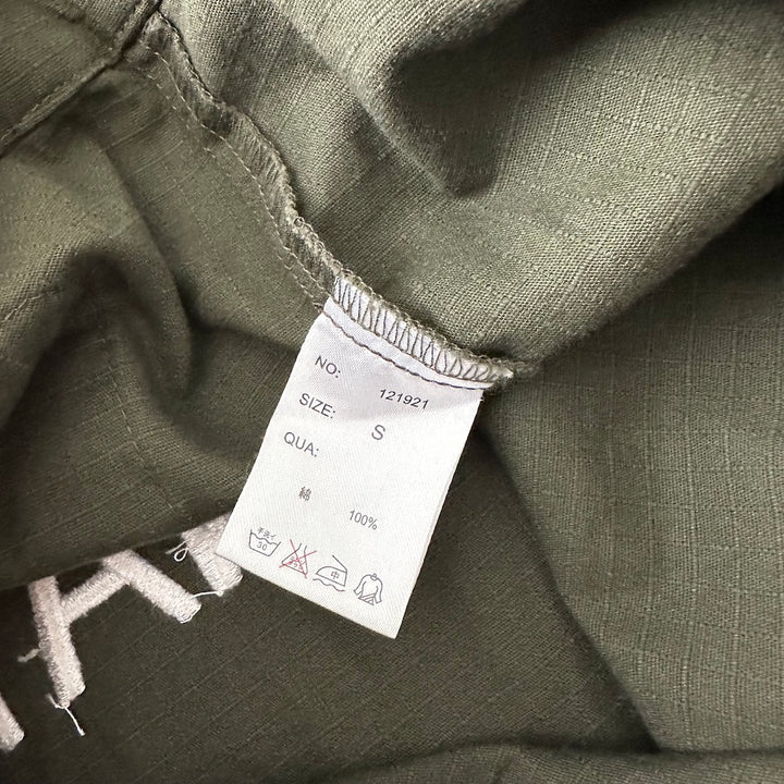 ミリタリーベトナムシャツジャケット カーキ S 古着 メンズ