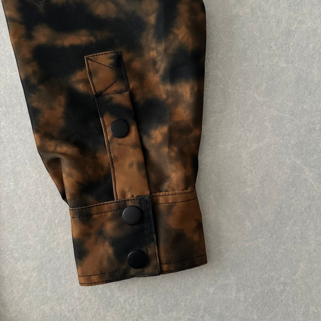 【VANS】タイダイ染めキルティングアウトドアジャケット 総柄 XS 古着 メンズ