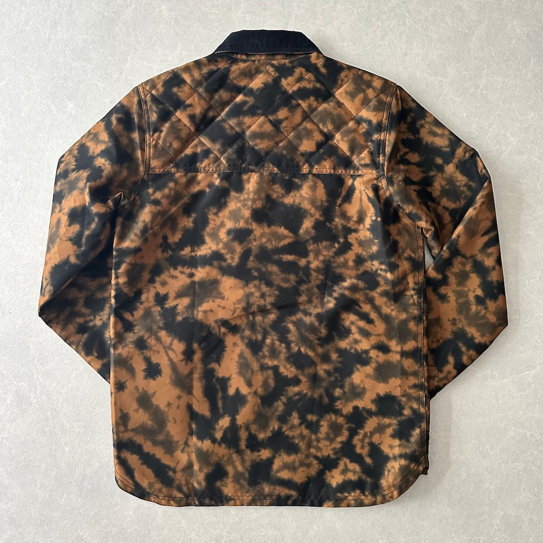 【VANS】タイダイ染めキルティングアウトドアジャケット 総柄 XS 古着 メンズ