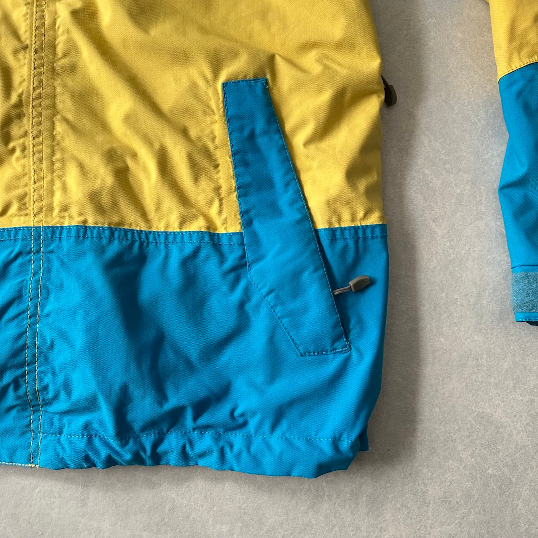 【BILLABONG】マルチカラーアウトドアマウンテンパーカー マルチ L 古着 メンズ