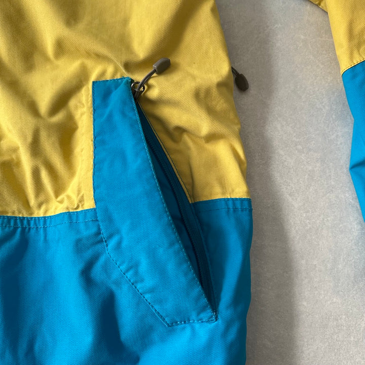 【BILLABONG】マルチカラーアウトドアマウンテンパーカー マルチ L 古着 メンズ