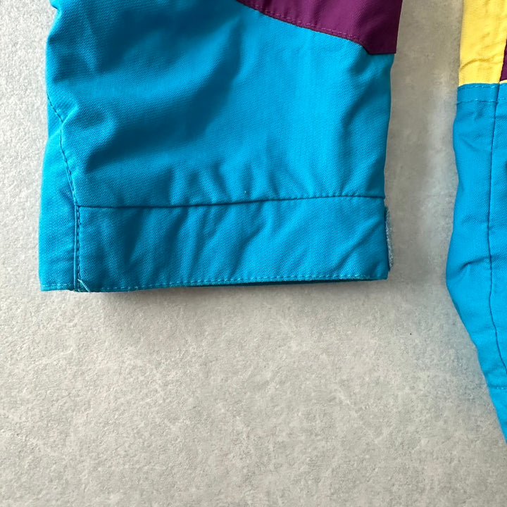 【BILLABONG】マルチカラーアウトドアマウンテンパーカー マルチ L 古着 メンズ