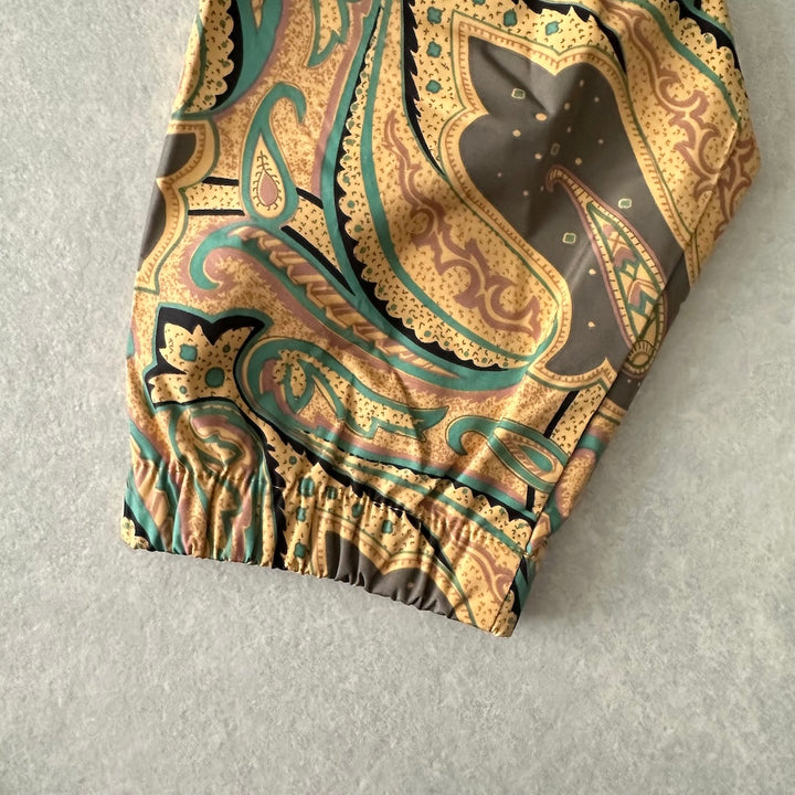 【STUSSY】ペイズリー柄グラフィックジャケット 総柄 L 古着 メンズ