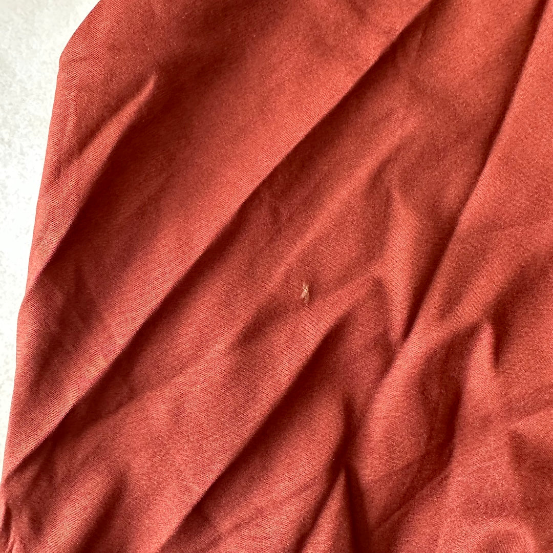 【WANNA】アート柄プリントシャツ ブラウン 1 古着 メンズ