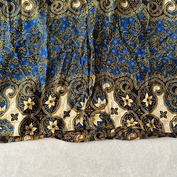 ペイズリー柄半袖シャツ 総柄 XXL 古着 メンズ