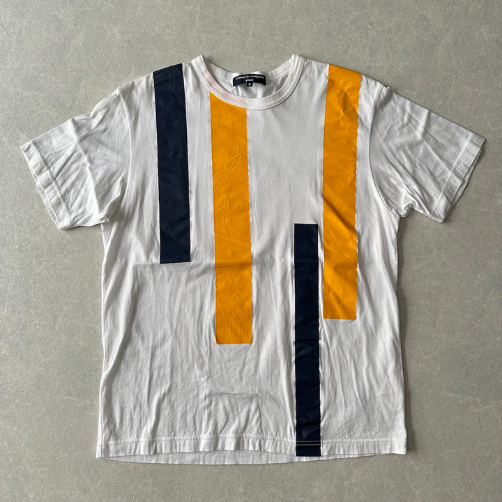 【COMME des GARCONS HOMME】マルチストライプ柄半袖Tシャツ ストライプ S 古着 メンズ