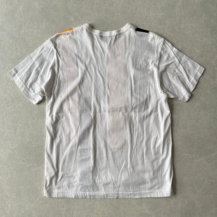 【COMME des GARCONS HOMME】マルチストライプ柄半袖Tシャツ ストライプ S 古着 メンズ