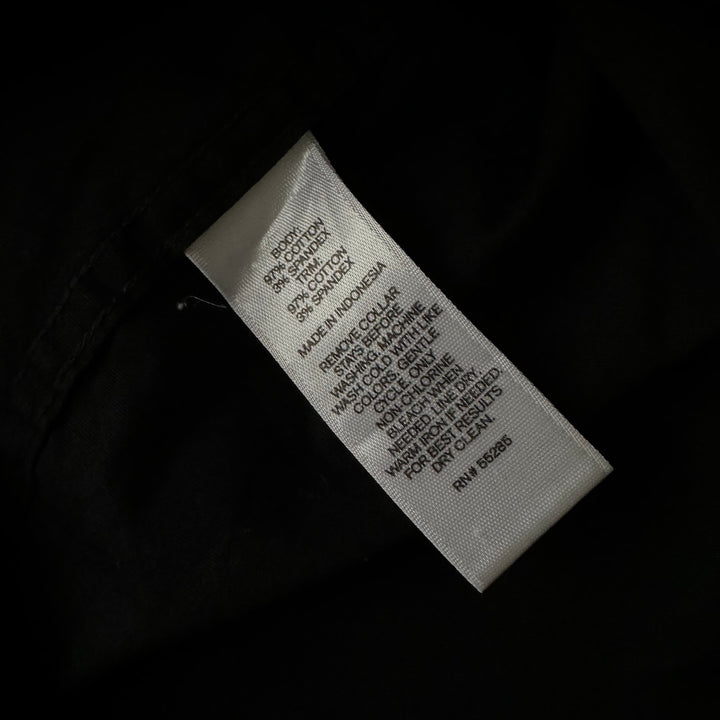 バックフォトプリント長袖シャツ ブラック XL 古着 メンズ