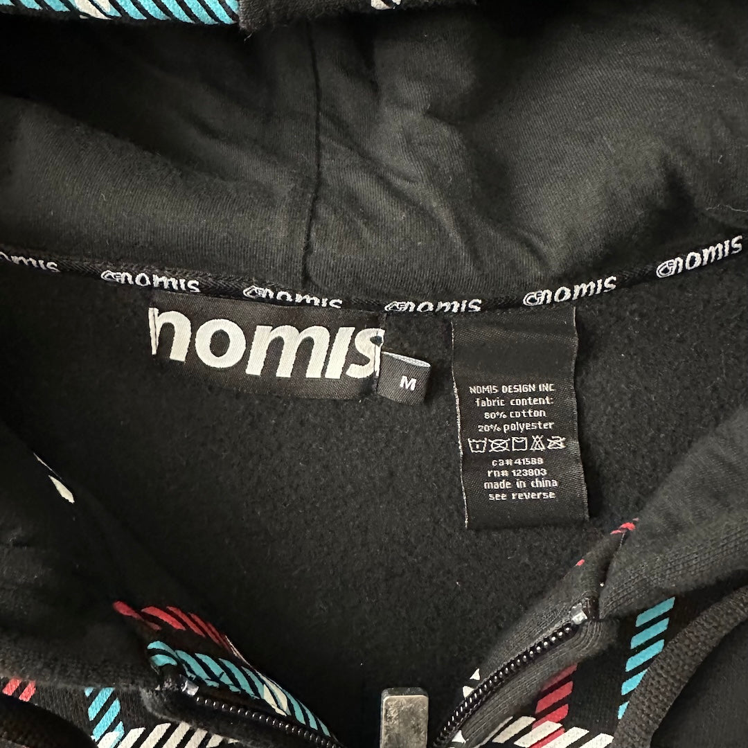 チェック柄スウェットジップアップパーカー チェック柄 M 古着 メンズ