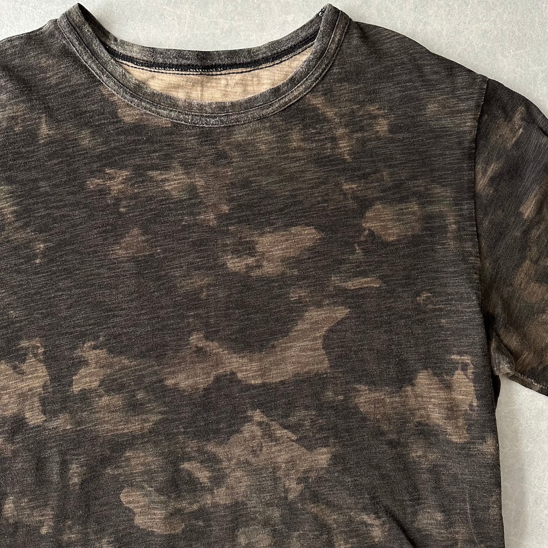 迷彩柄カモフラージュバックプリント半袖Tシャツ カモフラ柄 XXL 古着 メンズ