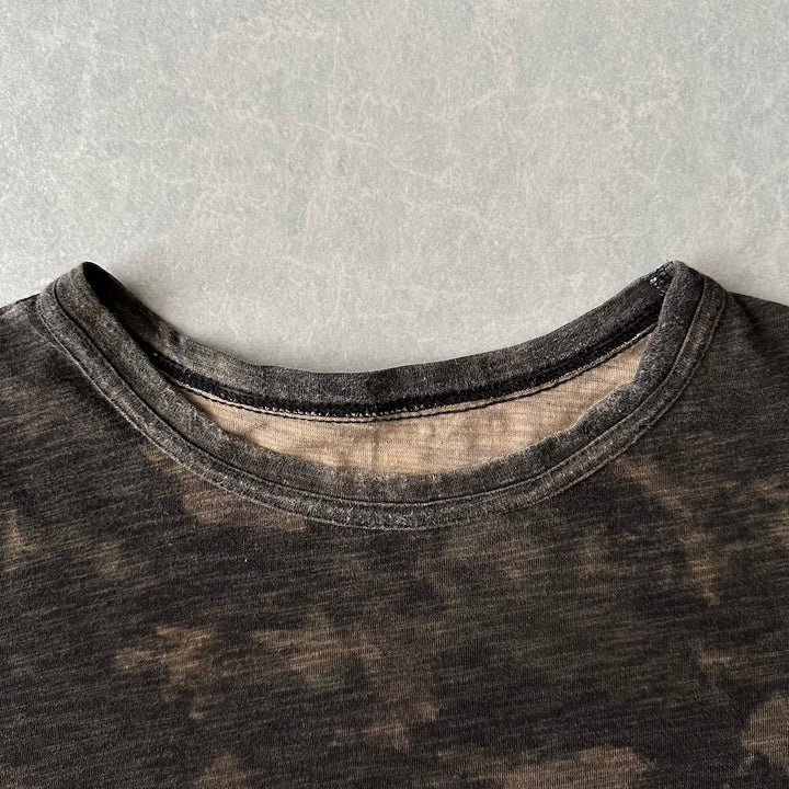 迷彩柄カモフラージュバックプリント半袖Tシャツ カモフラ柄 XXL 古着 メンズ