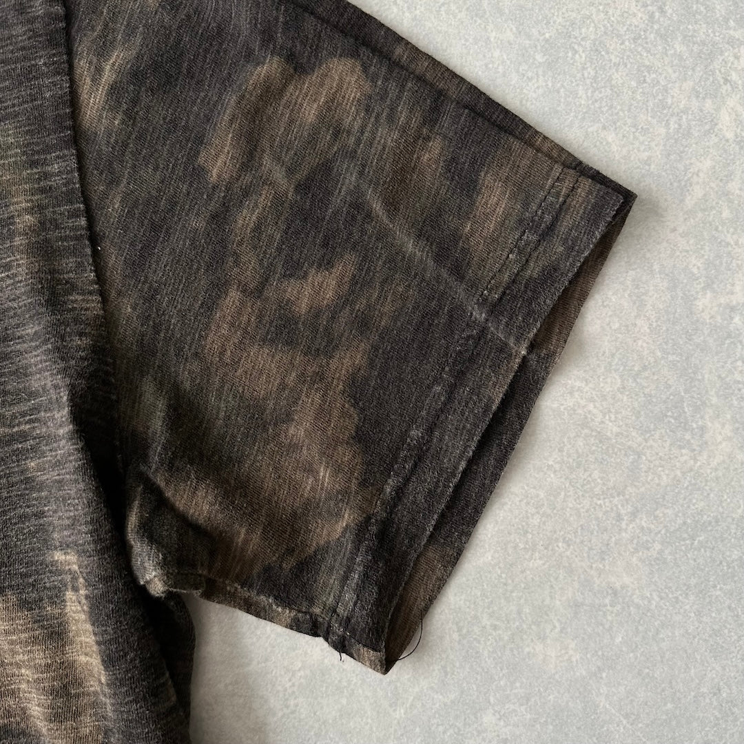 迷彩柄カモフラージュバックプリント半袖Tシャツ カモフラ柄 XXL 古着 メンズ