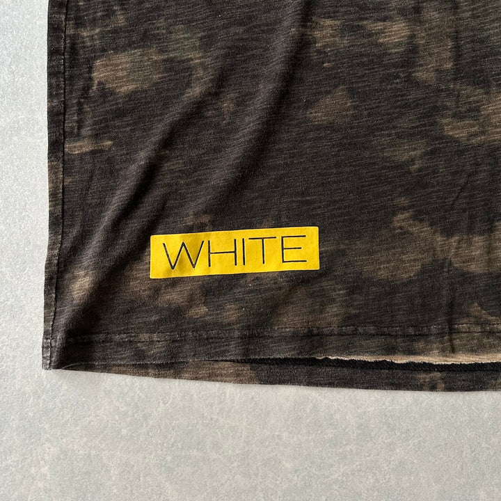 迷彩柄カモフラージュバックプリント半袖Tシャツ カモフラ柄 XXL 古着 メンズ