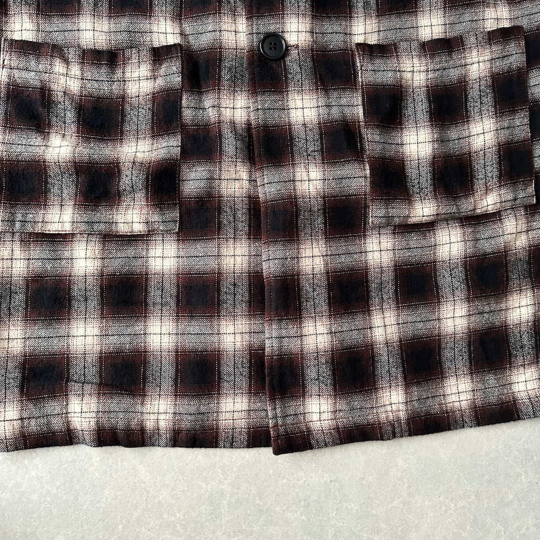 【URBAN RESEARCH】チェック柄ミドル丈チェスターコート チェック柄 38 古着 メンズ