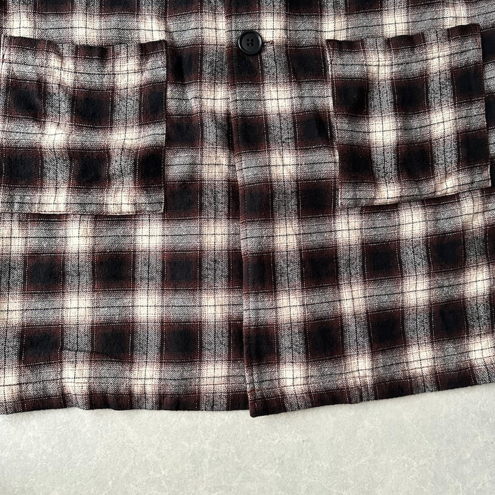 【URBAN RESEARCH】チェック柄ミドル丈チェスターコート チェック柄 38 古着 メンズ