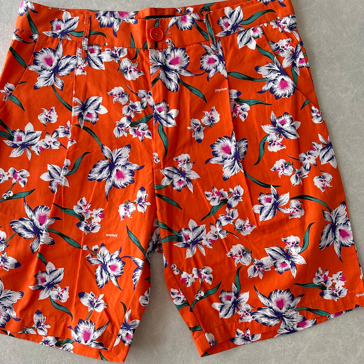 【JOYRICH】未使用品 花柄ショートパンツ 総柄 M 古着 メンズ