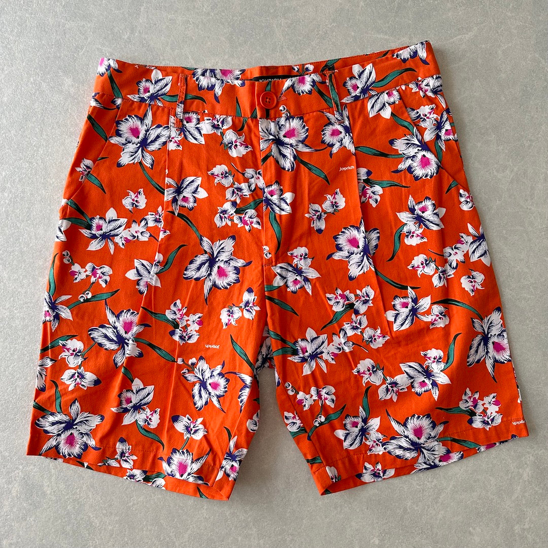 【JOYRICH】未使用品 花柄ショートパンツ 総柄 M 古着 メンズ