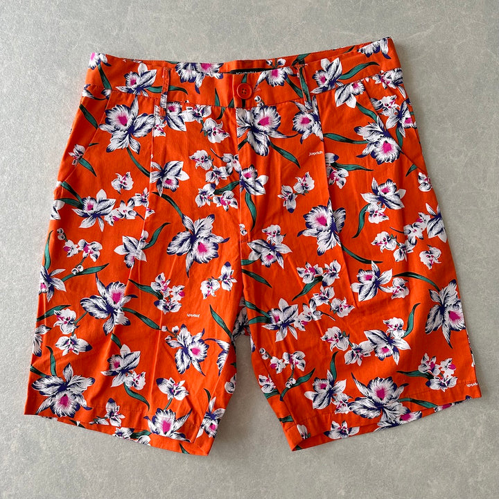 【JOYRICH】未使用品 花柄ショートパンツ 総柄 M 古着 メンズ