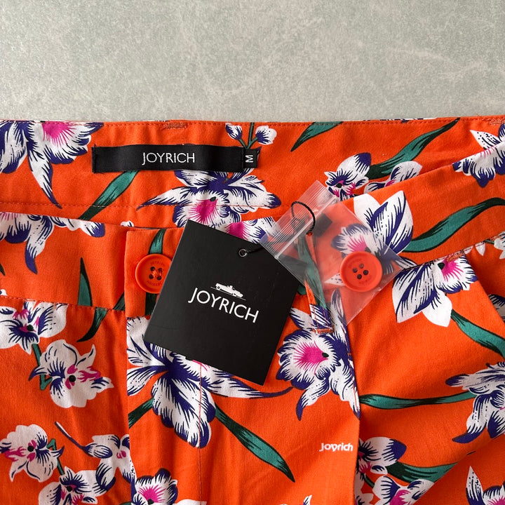 【JOYRICH】未使用品 花柄ショートパンツ 総柄 M 古着 メンズ