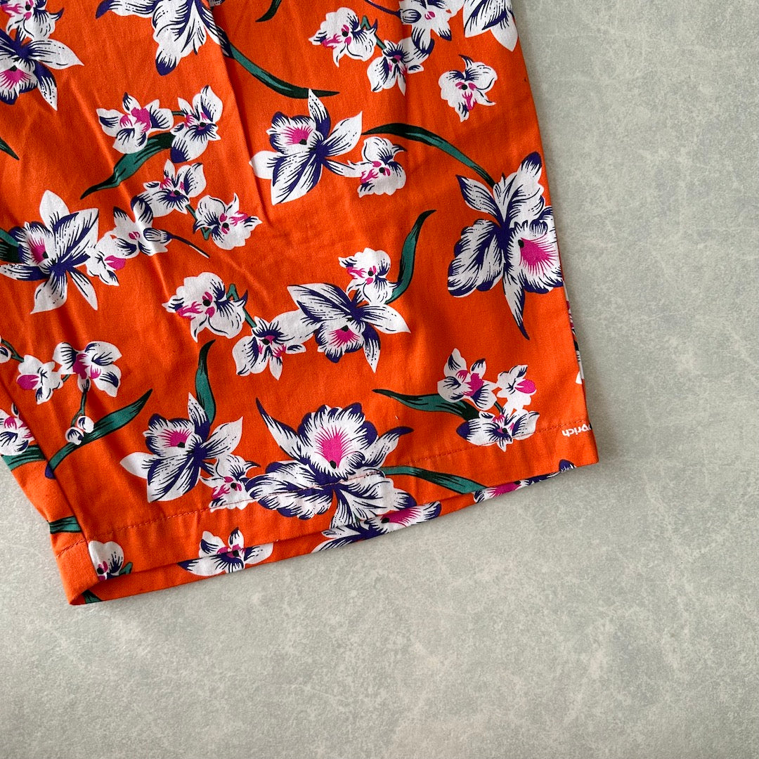 【JOYRICH】未使用品 花柄ショートパンツ 総柄 M 古着 メンズ
