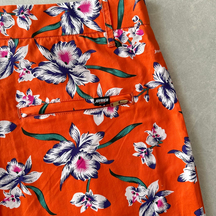 【JOYRICH】未使用品 花柄ショートパンツ 総柄 M 古着 メンズ