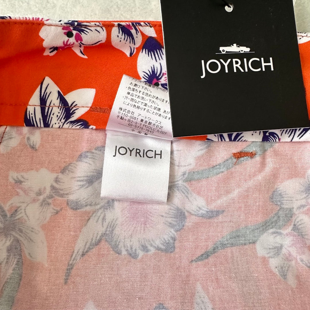 【JOYRICH】未使用品 花柄ショートパンツ 総柄 M 古着 メンズ