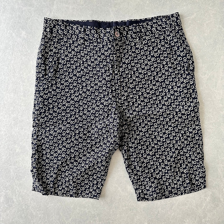 【COMME des GARÇONS HOMME】花柄プリントショートパンツ 総柄 XS 古着 メンズ