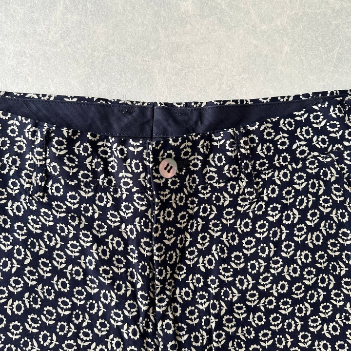 【COMME des GARÇONS HOMME】花柄プリントショートパンツ 総柄 XS 古着 メンズ