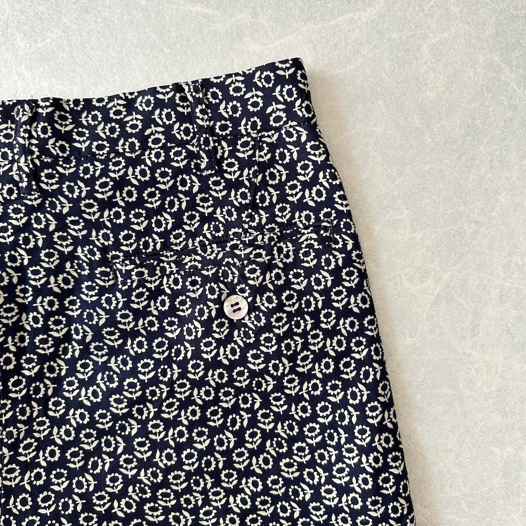 【COMME des GARÇONS HOMME】花柄プリントショートパンツ 総柄 XS 古着 メンズ