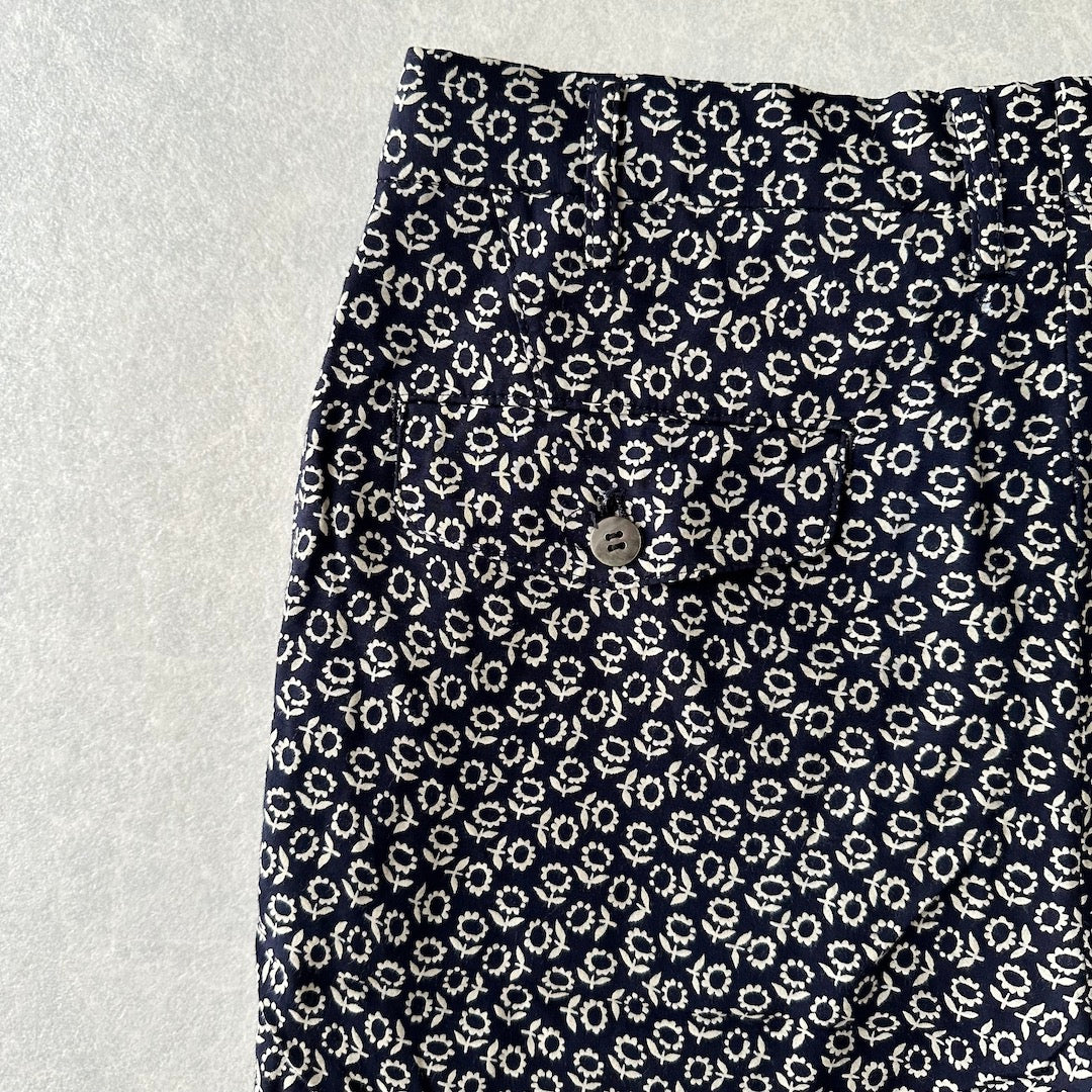 【COMME des GARÇONS HOMME】花柄プリントショートパンツ 総柄 XS 古着 メンズ